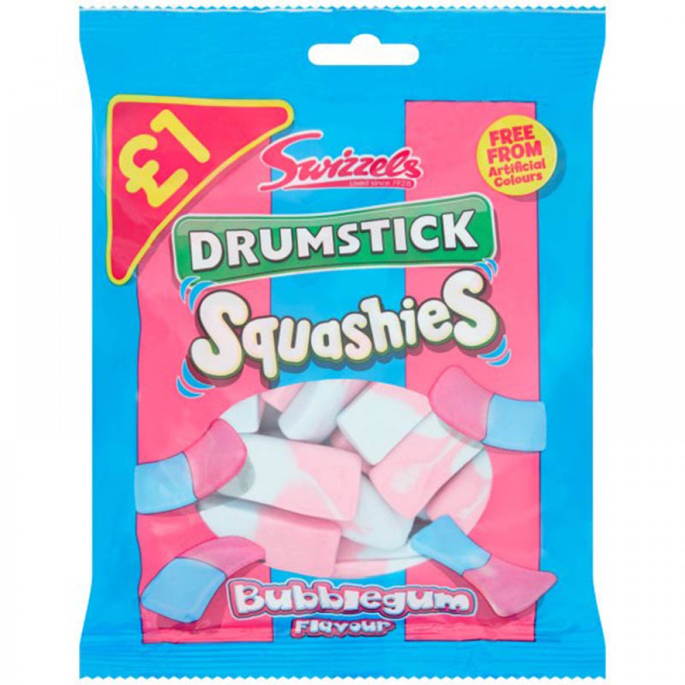Swizzels Bubblegum Drumstick Squashies 32 x 120g Candy